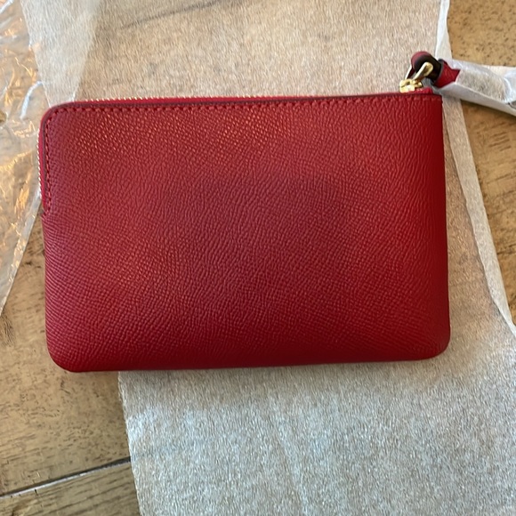 NWT Red Coach wristlet - Picture 3 of 9